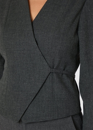 Simmi wrap bluse Antracit Neo Noir 